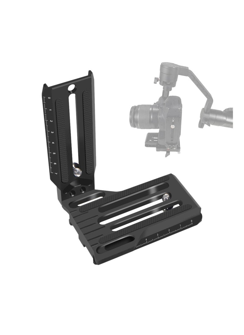 Y&D - SLR Vertical Fast Mounting Board Black Loading Professional L Type Mount Bracket for ZHIYUN WEEBILL, RSC2 RS2, DJ1 - Image 1