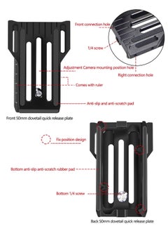 Y&D SLR Vertical Fast Mounting Board Black Loading Professional L Type Mount Bracket for ZHIYUN WEEBILL, RSC2 RS2, DJ1  - Image 5