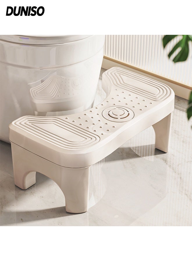 DUNISO Toilet Stool Squat, Portable Foot Poop Stool with Fresher Box, Pooping Stool Toilet Leg Stand Raiser, Non-Slip Potty Step Bench for Feet - Image 1