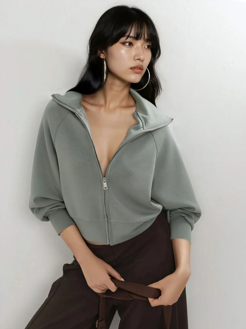 Busem BUSEM Relaxed Fit Zippered Sweatshirt