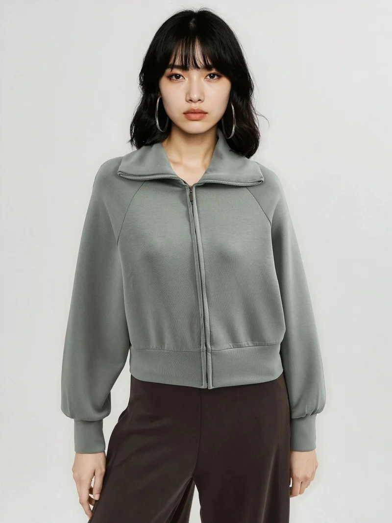 Busem BUSEM Relaxed Fit Zippered Sweatshirt