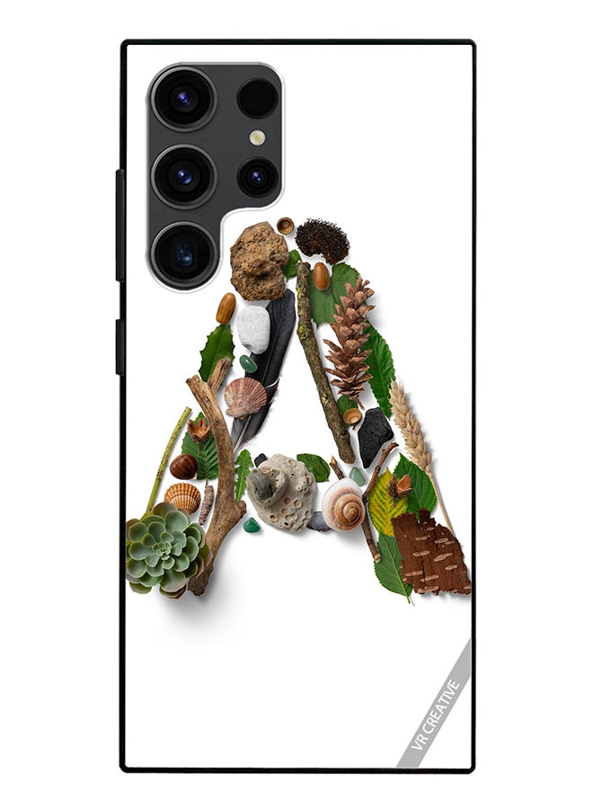 VR CREATIVE Protective Case Cover For Samsung Galaxy S24 Ultra Alphabet A Design Multicolour - Image 1