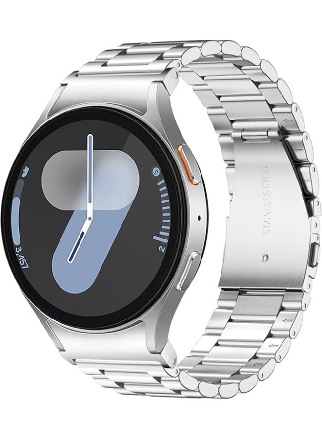 Compatible with Samsung Galaxy Watch 7/6/5/4 Strap 40mm 44mm/Galaxy Watch 6 Classic 43mm 47mm/Watch 4 Classic 42mm 46mm/Galaxy Watch 5 pro 45mm Metal Solid Business Galaxy Watch Belts - Image 3