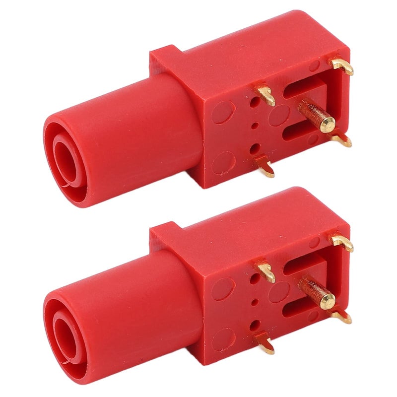 Black 4mm Welded Banana Socket High Conductivity Brass PA Nylon for Multimeters Electrical Testing 2pcs - Image 4