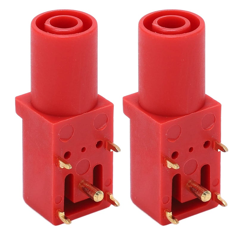 Black 4mm Welded Banana Socket High Conductivity Brass PA Nylon for Multimeters Electrical Testing 2pcs - Image 2