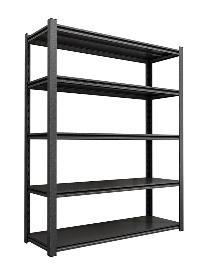 شاربدو رفوف تخزين 5 رف - طبقات قابل للتعديل حسب الطلب  سهلة التركيب بدون مسامير بكفرات لسهولة الحركة بإطار حديدي متعدد الوظائف مجلفنة ومحمية من التآكل ومتعددة المستويات مطبخ  فرن ميكروويف  مستودع  مكتب غرفة المعيشة - Image 1