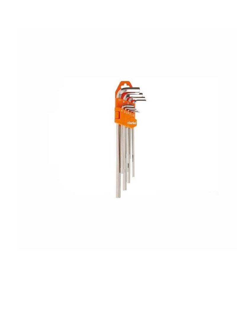 Clarke Clarke Allen Key 10 pcs Set Short, 1.5mm – 12mm  - Image 3