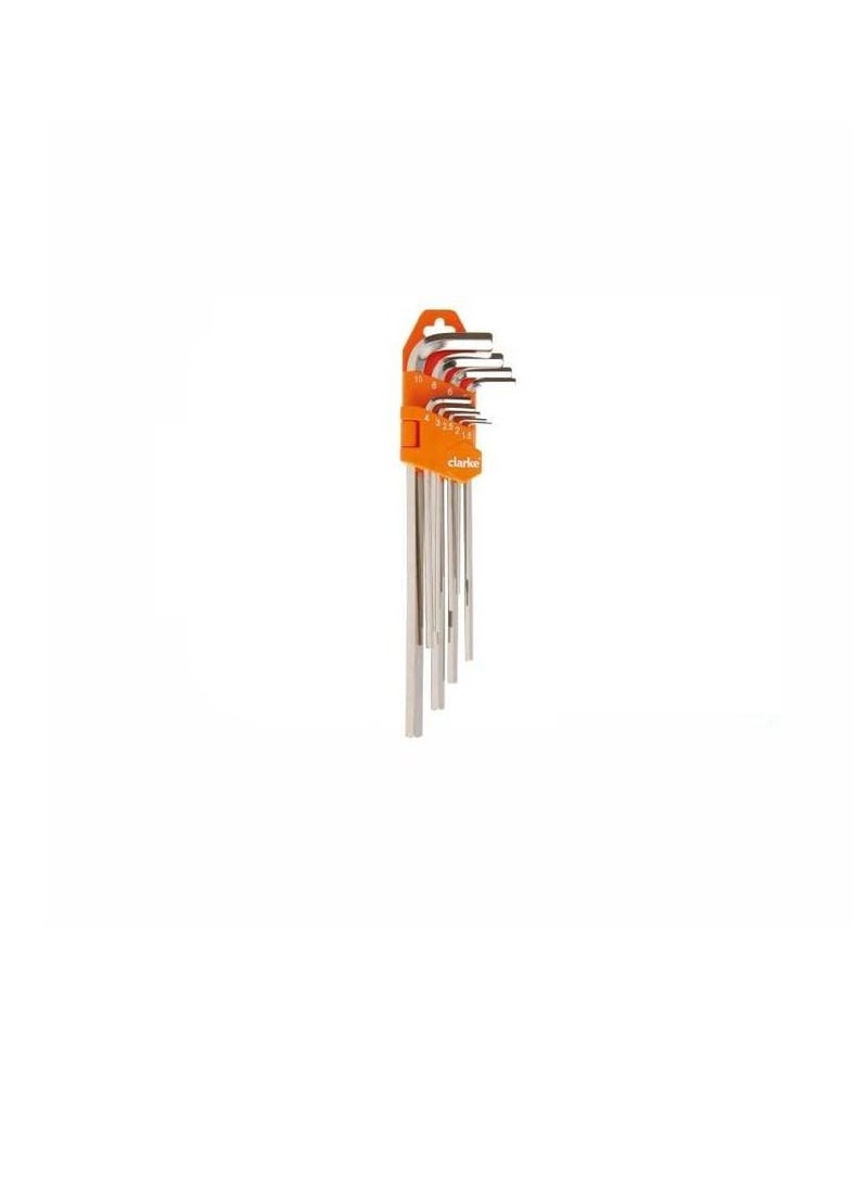 Clarke Clarke Allen Key 10 pcs Set Short, 1.5mm – 12mm  - Image 2