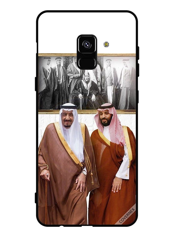 Covernex Protective Case Cover For Samsung Galaxy A8 Plus (2018) King Salman & Mbs Talking While Walking - Image 1