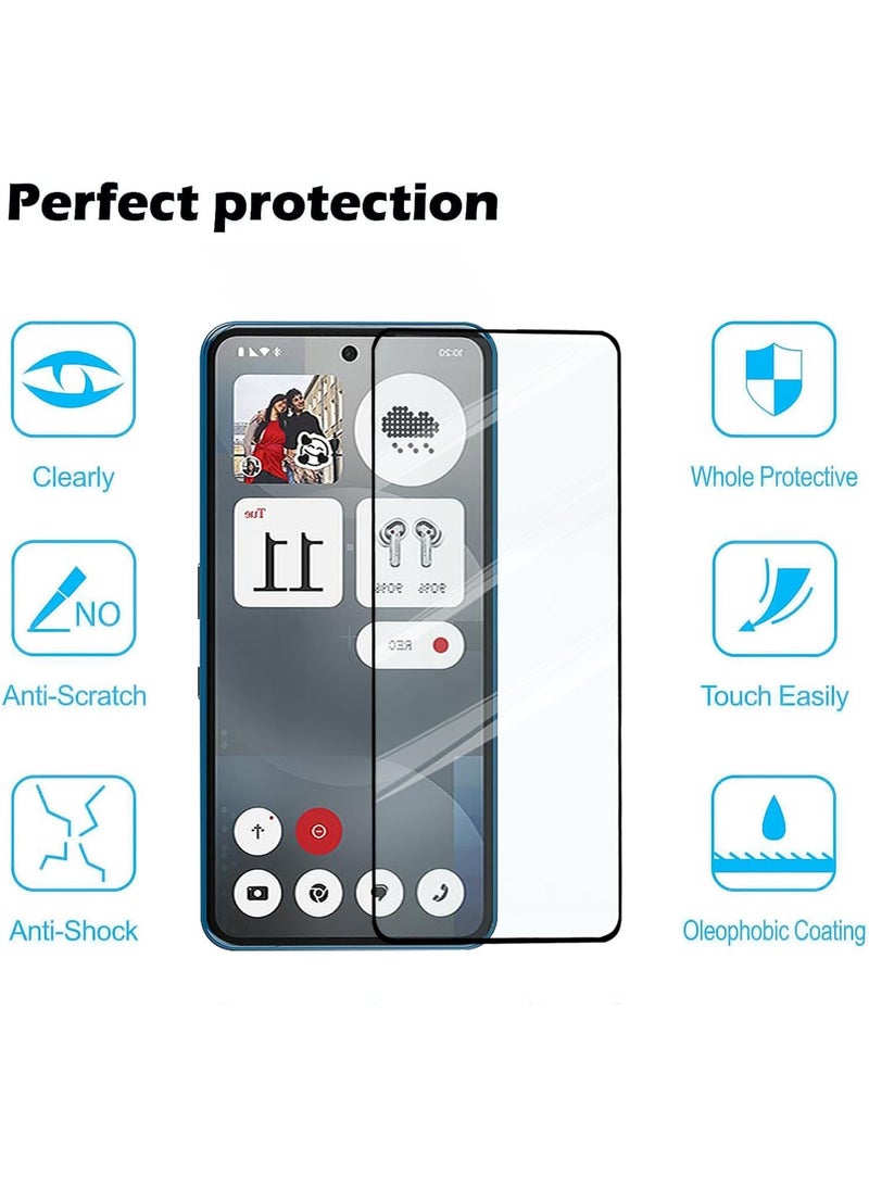 ChicVibe 2Pack Nothing Phone 3a Screen Protector Tempered Galss, High Clear Bubble Free Screen Tempered Glass Protective Film for Nothing Phone 3a - Image 3