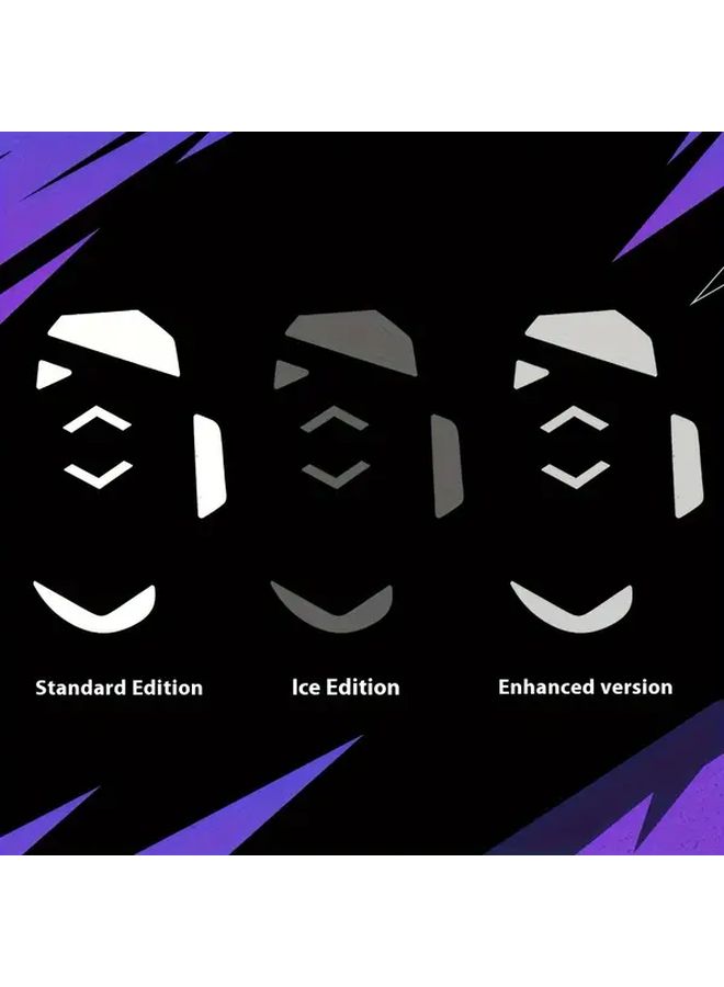 2pcs Teflon Mouse Feet Skates Black Standard Edition Durable Precision Tracking Gaming Mouse Accessories - Image 2
