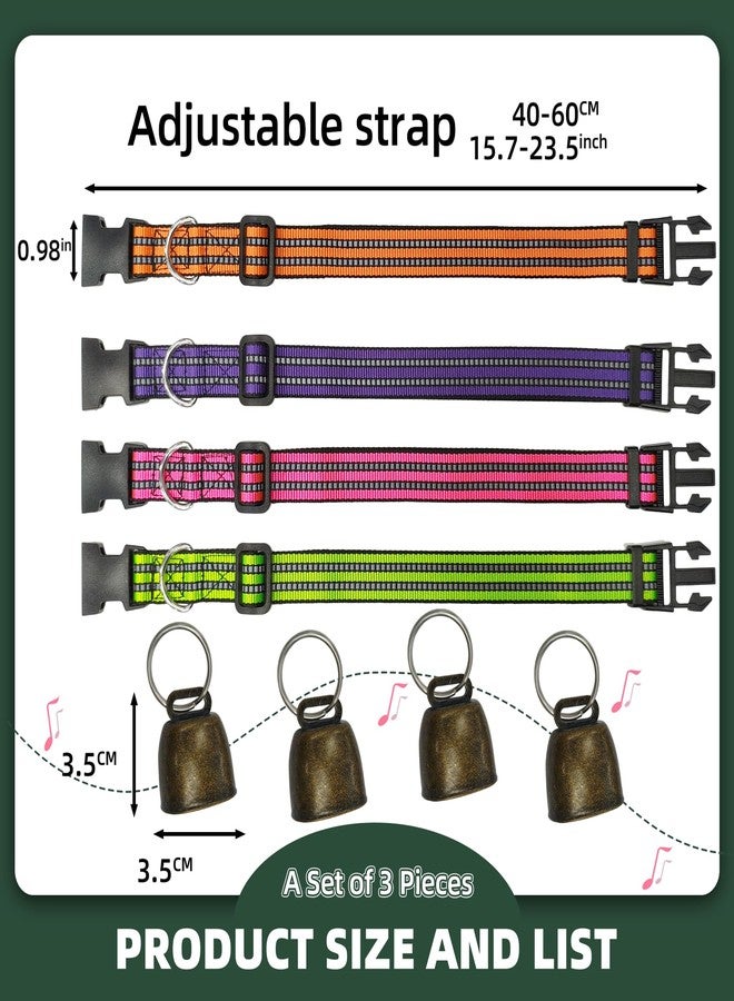 Chuanke Goat Collars and Bells，Durable Nylon Adjustable Collar with Quick Release Buckle & Loud Copper Bell, Anti-Lost Grazing Collar for Farm Animals, Sheep, and Cattle Accessories - Image 2