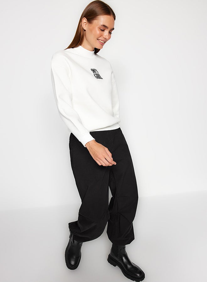 trendyol Sweatshirt - White - Regular fit - Image 2