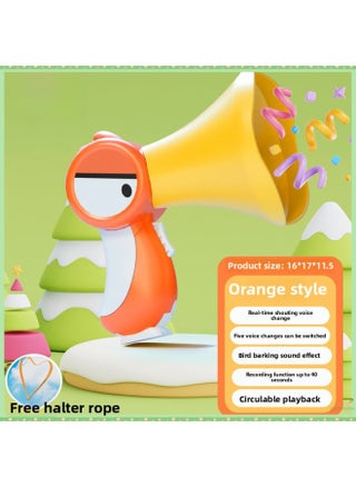 Postage Peco Peco Net Red Peco Peco Variable Loudspeaker Electric Recorder Horn Generation-Color:Cute Big-billed Bird [vitality Orange] Comes With A Lanyard-Specifications:[five Variables + Super Long Recording + Real-time Amplification] Free Battery + Gift Box - pzsku/Z58E9EEDED3A3EF442859Z/45/1745481440/74208b3a-5911-4af7-8aa3-19501ed577bf