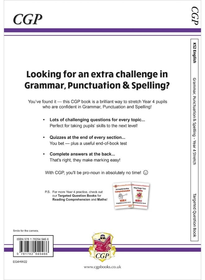New KS2 English Year 4 Stretch Grammar, Punctuation & Spelling Targeted Question Book (w/ Answers) - Image 2