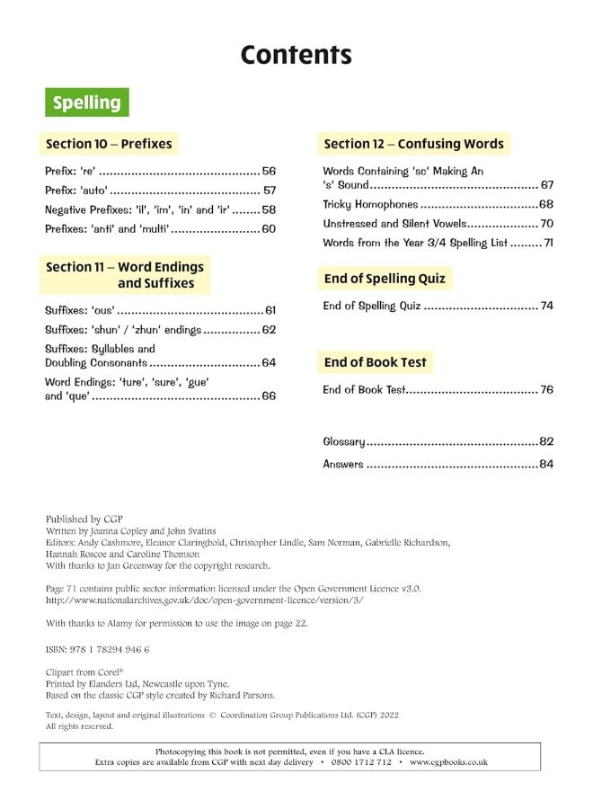 New KS2 English Year 4 Stretch Grammar, Punctuation & Spelling Targeted Question Book (w/ Answers) - Image 4
