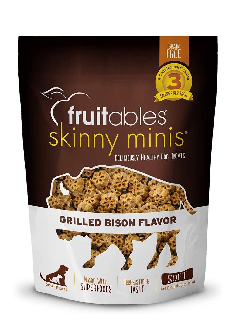 Fruitables - Skinny Minis Dog Treats Grilled Bison 141g - Image 1