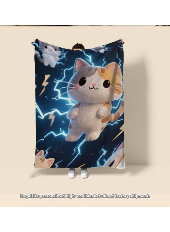 عام بطانية رقيقة من الفانيلا الكرتونية للأطفال والرضع (دافئة ومريحة، ومناسبة للنوم والألعاب) 70 سم * 100 سم - Image 4