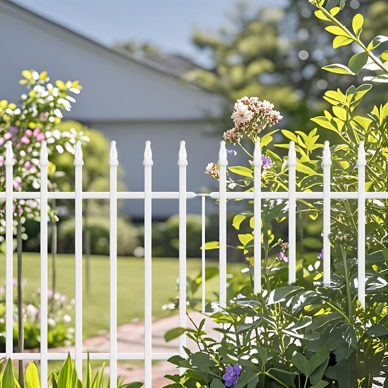 Thealyn Metal Garden Fence 24" W x 24" H (5 Panels, Total 10 ft), Decorative Border Folding Fence, Landscape Fencing for Flower Bed, Yard, Animal Barrier - Image 2