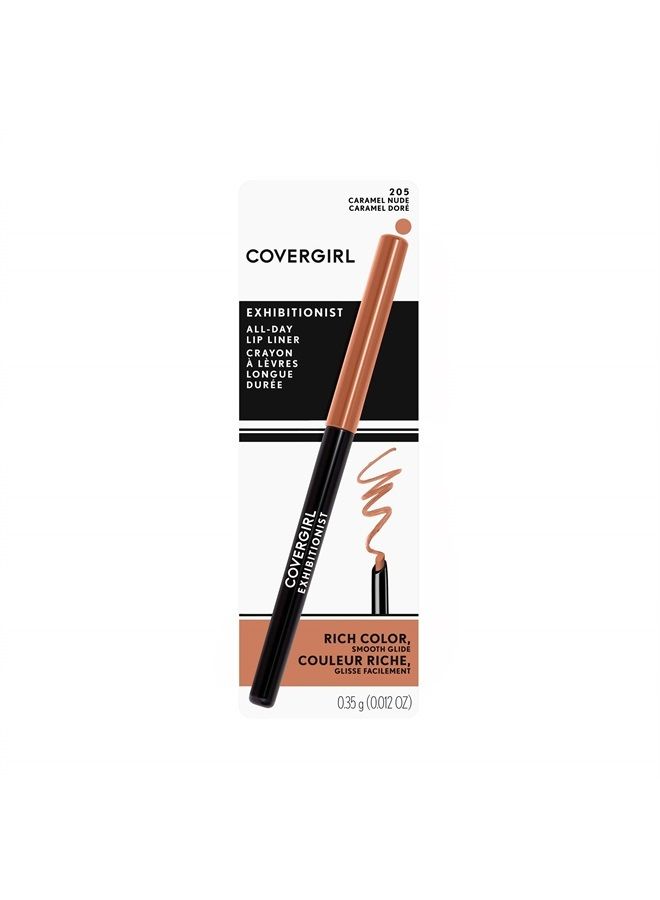 CoverGirl Exhibitionist Lip Liner, Caramel Nude 205, 0.012 Ounce - Image 1