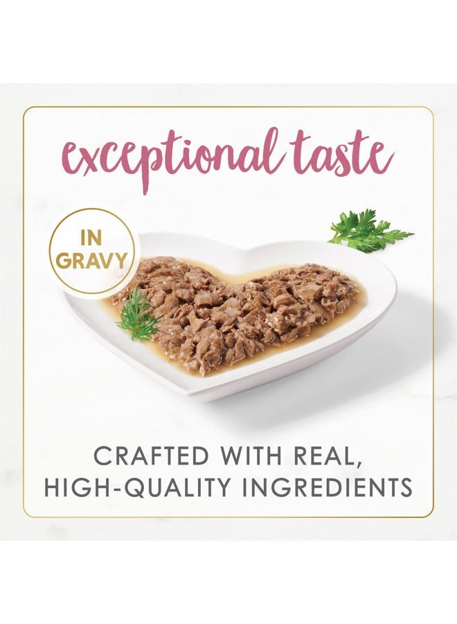 Fancy Feast Purina Wet Cat Food Gourmet Naturals Wild Alaskan Salmon and Shrimp Recipe in Wet Cat Food Gravy - 3 oz. Can - Image 2