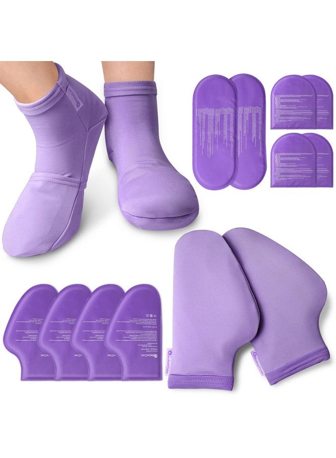 RelaxCoo RelaxCoo Cold Therapy Socks & Hand Ice Pack Cold Gloves for Chemotherapy Neuropathy, Chemo Care Package for Women Men, Ideal for Plantar Fasciitis, Carpal Tunnel, Arthritis Hand Pain Relief, S/M - Image 1