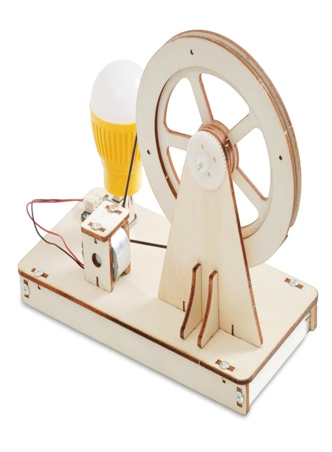 كيت 4 كيوريس مجموعة Kit4Curious® لتوليد الكهرباء باليد | مجموعة مشاريع تجارب علمية STEM | لعبة تعليمية لتحويل الطاقة الميكانيكية إلى كهربائية - Image 3