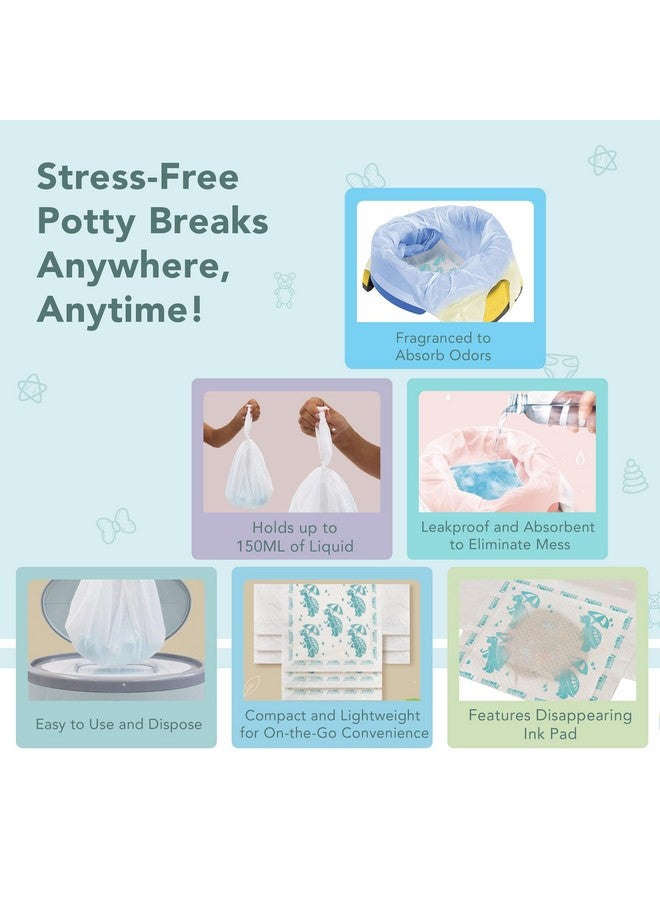 Kalencom Potette Plus Potty Seat Liners - Disposable, Leakproof Liners for Travel Potty Seat - Fragranced to Absorb Odor - 30 Count - Image 3