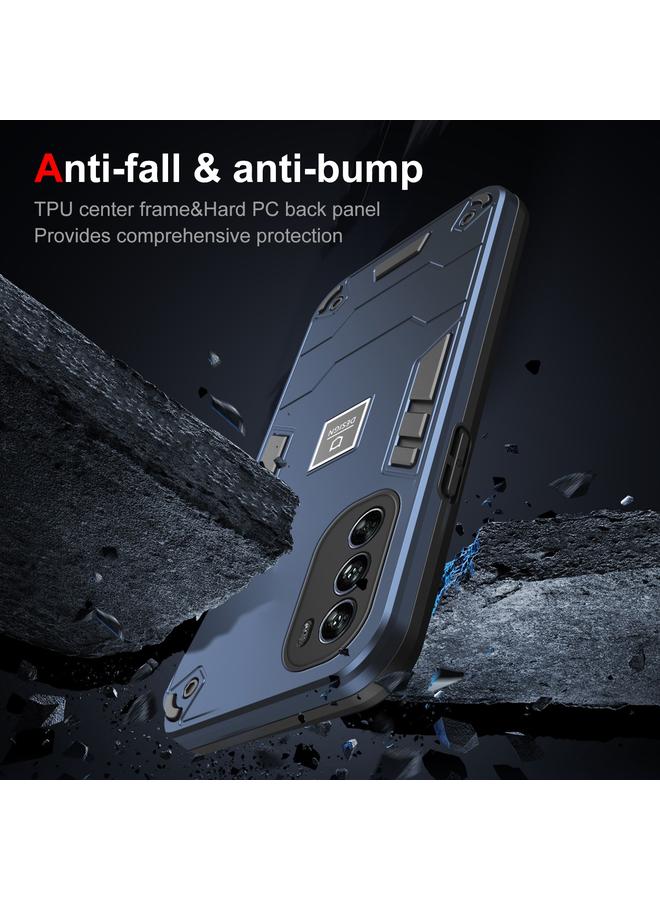 اس-توب جراب لهاتف Motorola Moto G62 5G جراب هاتف هجين مقاوم للصدمات من مادة TPU للكمبيوتر الشخصي - Image 3