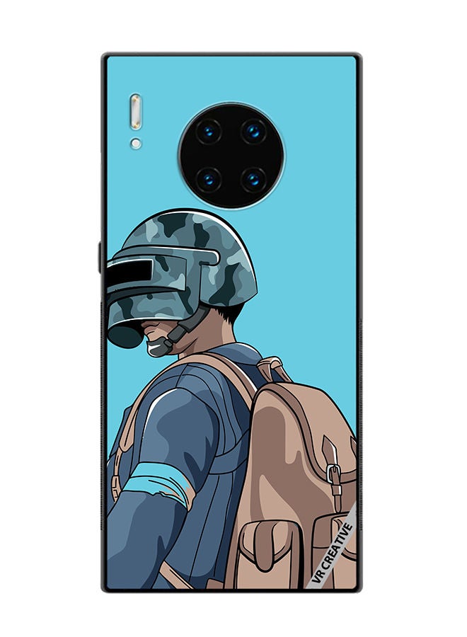 VR CREATIVE Protective Case Cover For Huawei Mate 30 Pro Helmet And In Military Uniform Design Multicolour  - Image 1