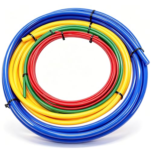 Tnisesm 4Pcs Conditioning Copper Tubing Pipe Extension 4M 14 12 38 58 Builtin Copper Tube Bending Strip Air Conditioning Pipe Bender Kit - Image 1