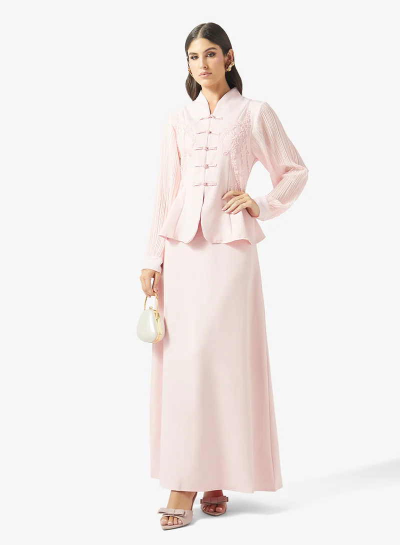 Khizana  Peplum Top With Mermaid Skirt for Women | Best Price UAE