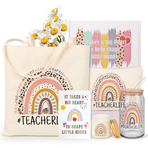 Tecanne Teacher Gifts for Women, Back to School Gift, End of The Year Teacher Gift Box, Thank You Christmas Baskets Gifts for Teachers - Image 1