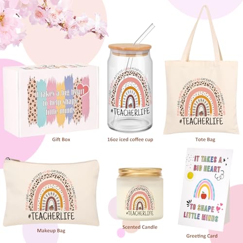Tecanne Teacher Gifts for Women, Back to School Gift, End of The Year Teacher Gift Box, Thank You Christmas Baskets Gifts for Teachers - Image 2