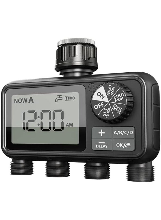 Egardenkart Egardenkart, Now A Water Timer for Garden - Multifunctional, Garden Irrigation Timer for Automatic Irrigation System | Automatic Watering Timer with Intelligent Technology | Garden Water Timer 4 Outlet  - Image 2