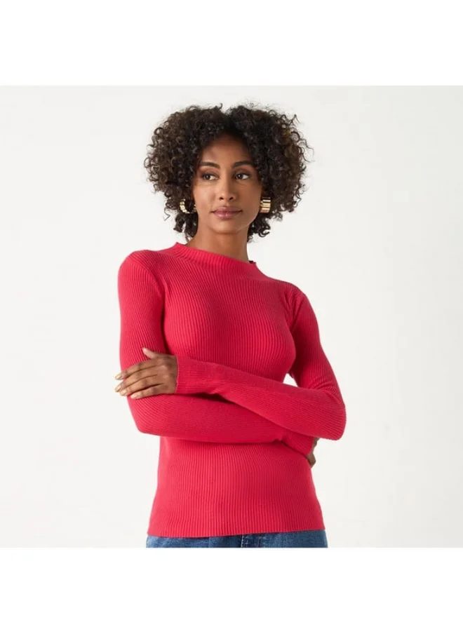 2Xtremz 2Xtremz Ribbed Sweater with Long Sleeves