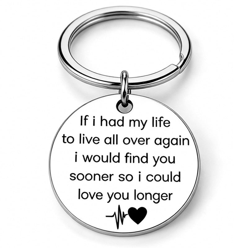 Lovingly Yours Anniversary Birthday Gifts for Men, Romantic Mens Keychain Gifts for Boyfriend Him Husband from Girlfriend Wife Gift Her Fiance, Valentines Day Gifts for Him Men Boyfriend Husband Her - Image 1