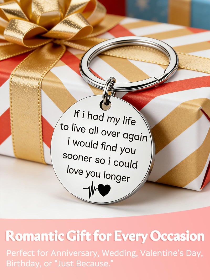 Lovingly Yours Anniversary Birthday Gifts for Men, Romantic Mens Keychain Gifts for Boyfriend Him Husband from Girlfriend Wife Gift Her Fiance, Valentines Day Gifts for Him Men Boyfriend Husband Her - Image 3