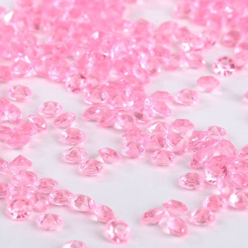 كريستالات أكريليك وردية متناثرة 2000 قطعة لحفلات الزفاف ودوش حمام العروس وزينة خرز المزهرية - Image 3