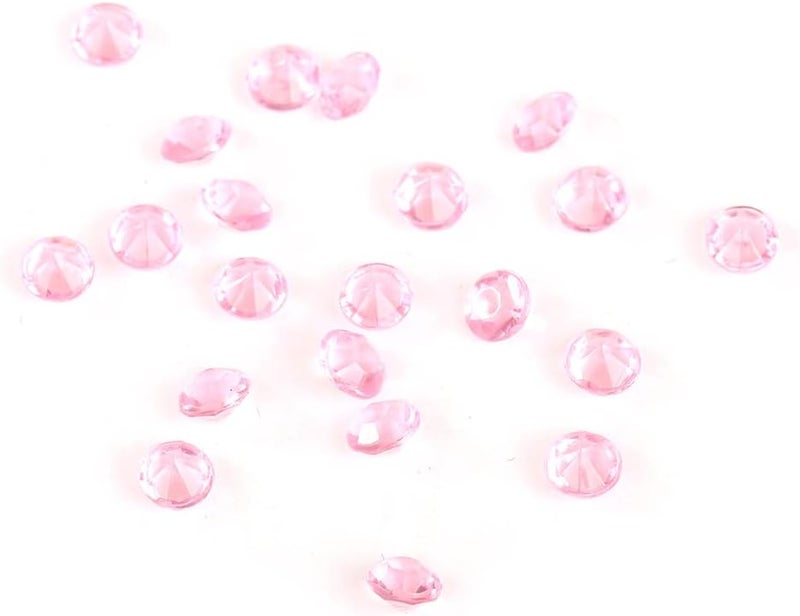 كريستالات أكريليك وردية متناثرة 2000 قطعة لحفلات الزفاف ودوش حمام العروس وزينة خرز المزهرية - Image 1