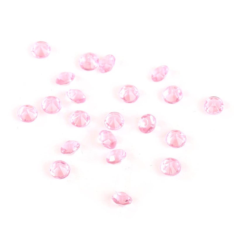 كريستالات أكريليك وردية متناثرة 2000 قطعة لحفلات الزفاف ودوش حمام العروس وزينة خرز المزهرية - Image 2