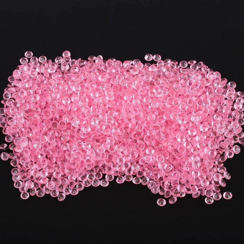 كريستالات أكريليك وردية متناثرة 2000 قطعة لحفلات الزفاف ودوش حمام العروس وزينة خرز المزهرية - Image 4