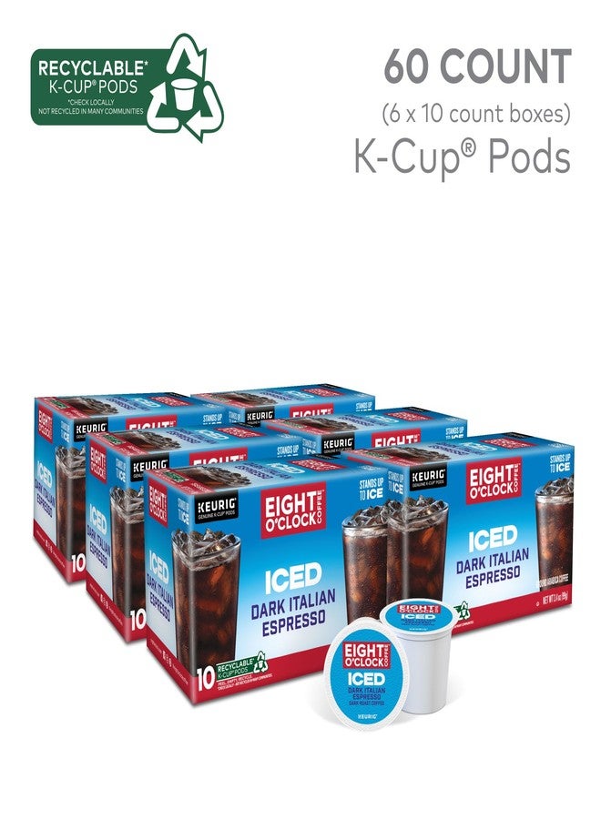 Eight O'Clock Coffee ICED Dark Italian, Keurig Single-Serve K-Cup Pods, Dark Roast Iced Coffee, 60 Count (6 Packs of 10) - Image 2