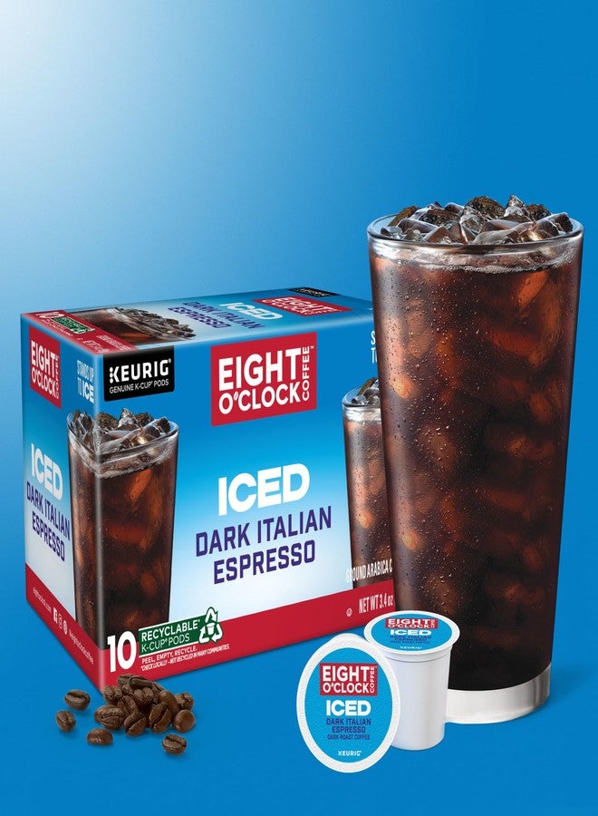 Eight O'Clock Coffee ICED Dark Italian, Keurig Single-Serve K-Cup Pods, Dark Roast Iced Coffee, 60 Count (6 Packs of 10) - Image 5
