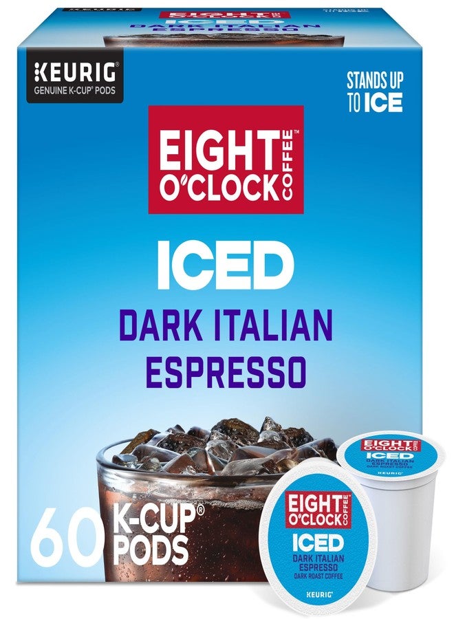 Eight O'Clock Coffee ICED Dark Italian, Keurig Single-Serve K-Cup Pods, Dark Roast Iced Coffee, 60 Count (6 Packs of 10) - Image 1