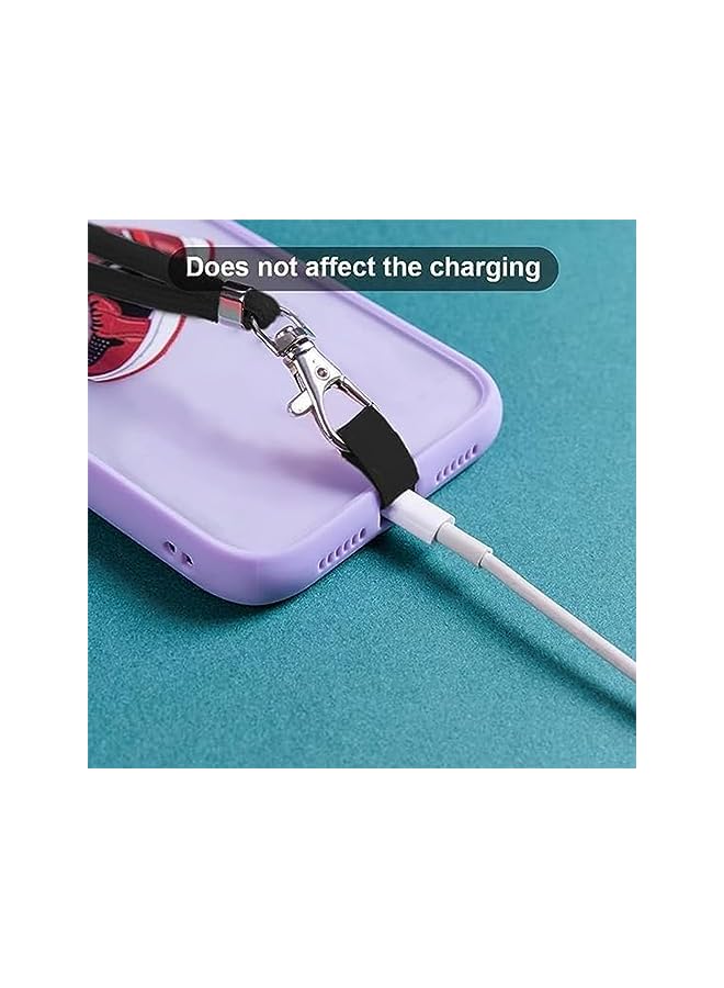 Green Tiger Xspring Cell Phone Lanyard Straps, 2 Pack Crossbody Phone Lanyards with Trigger Snap Hook, Universal Cell Phone Strap Neck Adjustable Wrist Straps for Keys, Wallet, ID Badge, Holder Mobile Phone - Image 3