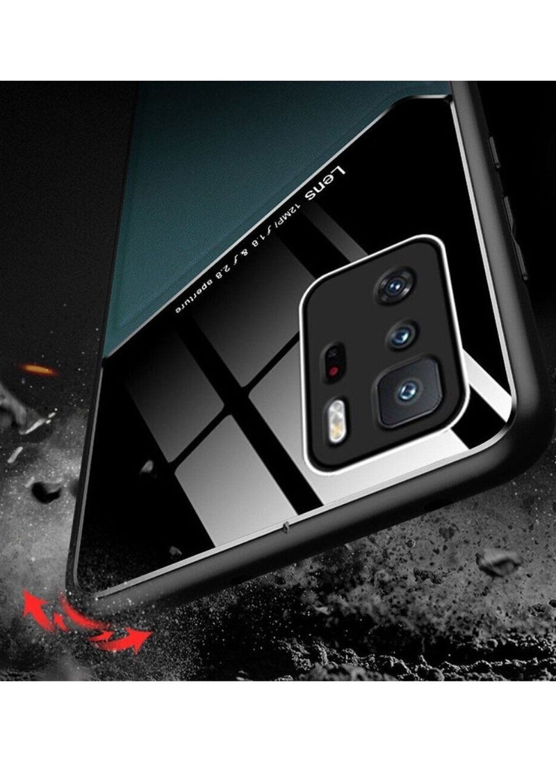 Case Leather Texture Car Magnetic Phone Cover For Xiaomi Poco X3 Gt/Redmi Note 10 Pro 5G _Green