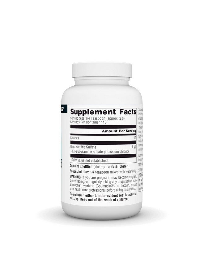 Source Naturals Glucosamine Sulfate, Sodium-Free Powder for Joint Support - 8 oz Powder - Image 2