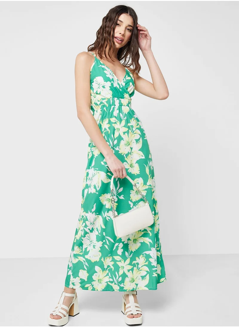 Ginger Strappy Printed Dress