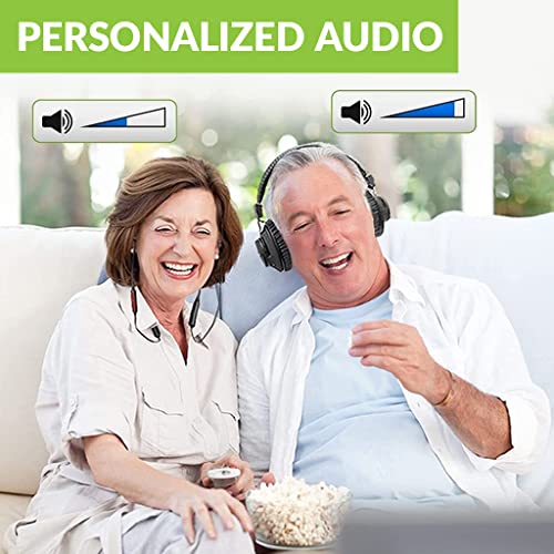 Avantree D4169 Dual Wireless Headphones & Earbuds Set for TV Watching with Bluetooth Transmitter, Personalized Volume Control, Plug-n-Play, No Audio Delay - Image 2